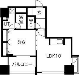 アルグラッド ザ・タワー心斎橋の物件間取画像